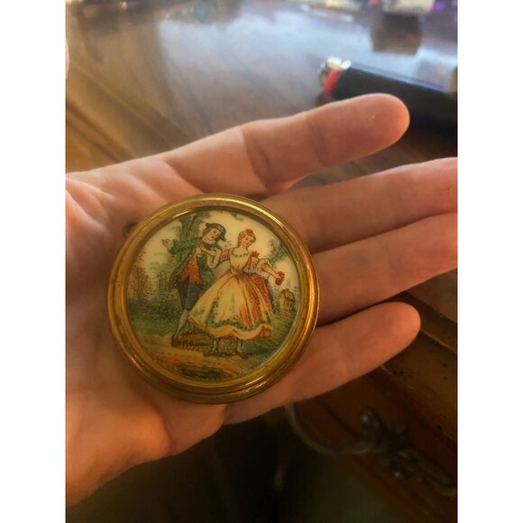 Vtg REUGE Swiss Music Box Pendant Necklace | Plays "Somewhere My Love" | Romanti - Picture 5 of 11